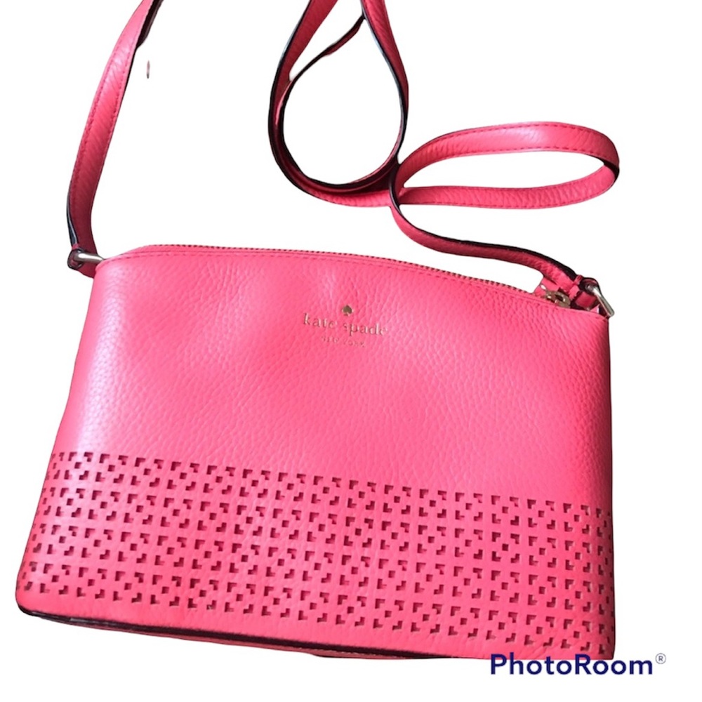 KATE SPADE Purse Pink Coral Millie Wakefield Lane Shoulder Bag Crossbody NEW